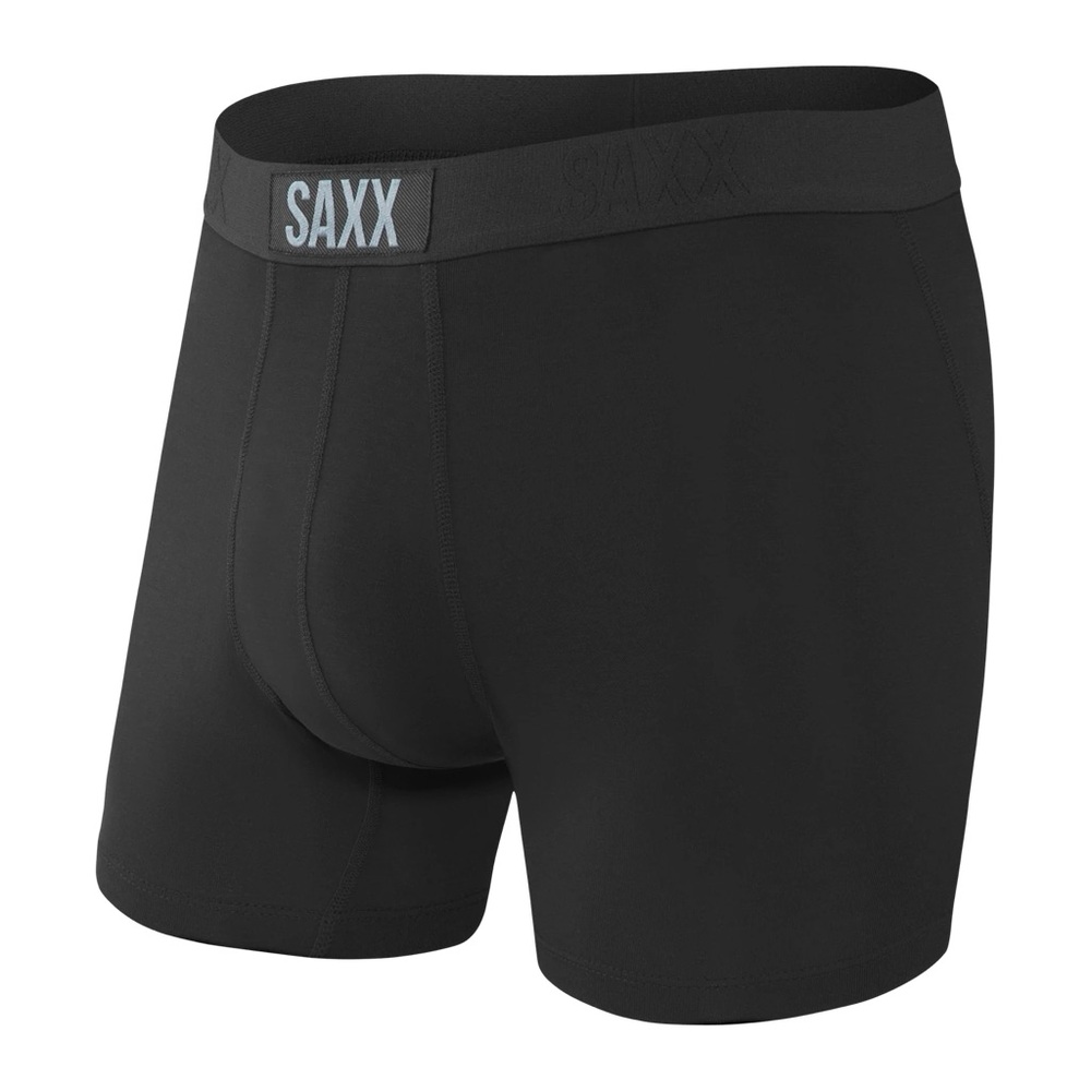 SAXX Men's Vibe Black Boxer Briefs